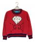 GUCCI（グッチ）の古着「ダイヤプリントGGロゴスウェット」｜レッド