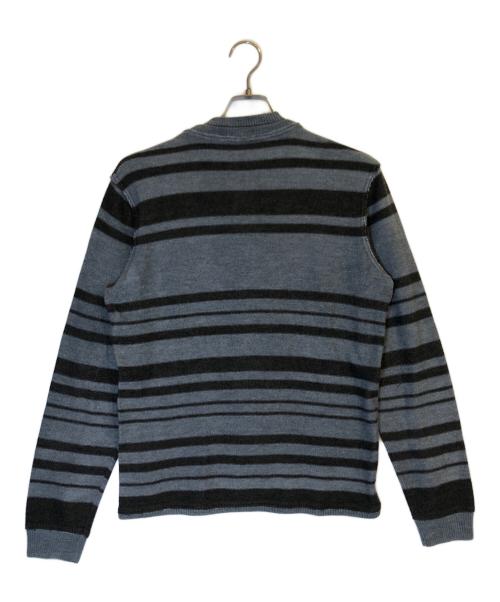 DIESEL（ディーゼル）DIESEL (ディーゼル) アーガイルジップカーディガン/Y2K ブルー サイズ:Lの古着・服飾アイテム