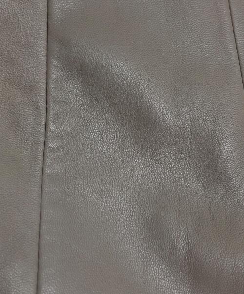 BOSS HUGO BOSS（ボス ヒューゴボス）BOSS HUGO BOSS (ボス ヒューゴボス) ラムレザーテーラードジャケット グレー サイズ:38の古着・服飾アイテム