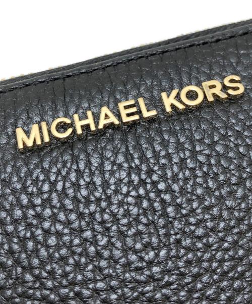 MICHAEL KORS（マイケル・コース）MICHAEL KORS (マイケルコース) ラウンドジップウォレット ブラック サイズ:表記なしの古着・服飾アイテム