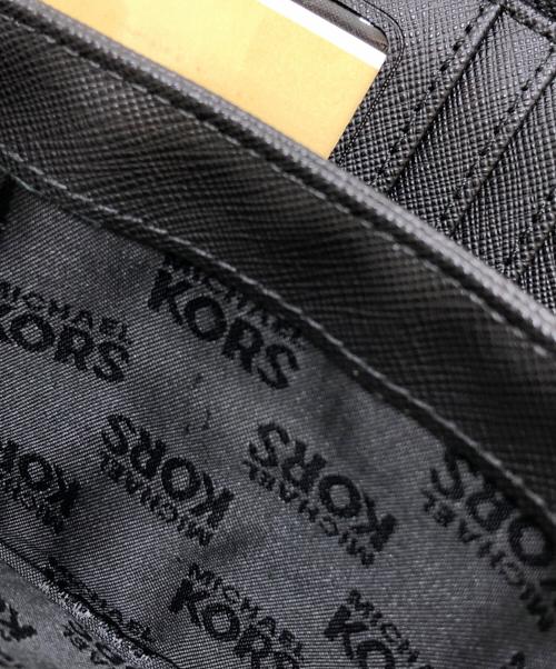 MICHAEL KORS（マイケル・コース）MICHAEL KORS (マイケルコース) ラウンドジップウォレット ブラック サイズ:表記なしの古着・服飾アイテム