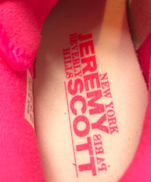 adidas Originals（アディダスオリジナル）adidas originals (アディダスオリジナル) JEREMY SCOTT (ジェレミースコット) forum Dipped Low ピンク サイズ:US7 1/2/UK7/JP25.5の古着・服飾アイテム