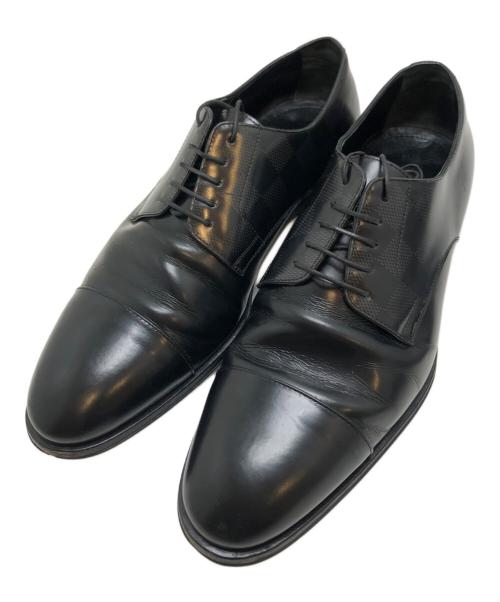 LOUIS VUITTON（ルイ ヴィトン）LOUIS VUITTON (ルイ ヴィトン) レザーシューズ ブラック サイズ:7表記の古着・服飾アイテム