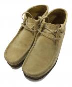 CLARKSクラークス）の古着「ワラビーブーツ」｜ベージュ