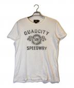RRLダブルアールエル）の古着「S/S TEE SHIRTS QUADCITY SPEEDWAY」｜ホワイト
