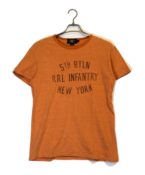 RRL（ダブルアールエル）RRL (ダブルアールエル) プリントTシャツ オレンジ サイズ:Sの古着・服飾アイテム