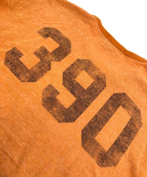 RRL（ダブルアールエル）RRL (ダブルアールエル) プリントTシャツ オレンジ サイズ:Sの古着・服飾アイテム