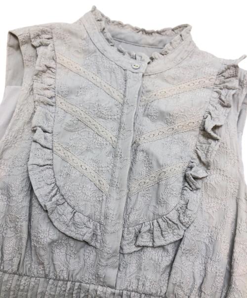 HER LIP TO（ハーリップトゥ）Her lip to (ハーリップトゥ) Paisley Cotton Lace Long Dress グレー サイズ:Mの古着・服飾アイテム