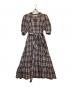 Her lip to（ハーリップトゥ）の古着「Bergamo Plaid Tiered Long Dress」｜ブラウン