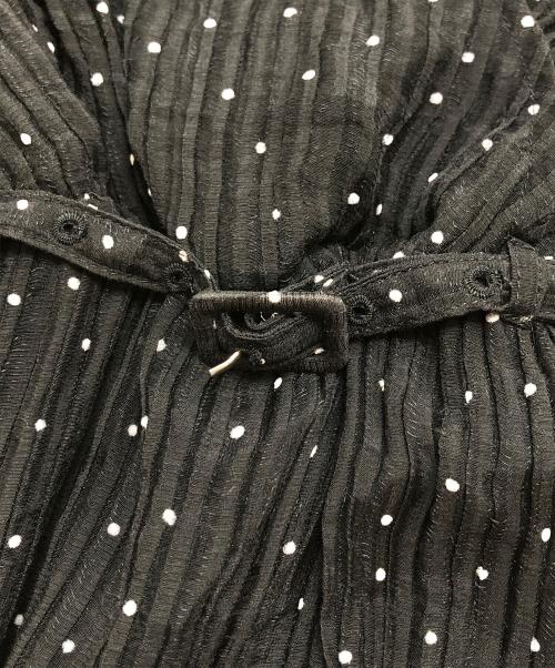 HER LIP TO（ハーリップトゥ）Her lip to (ハーリップトゥ) Tiered Polka-Dot Long Dress ブラック サイズ:Mの古着・服飾アイテム