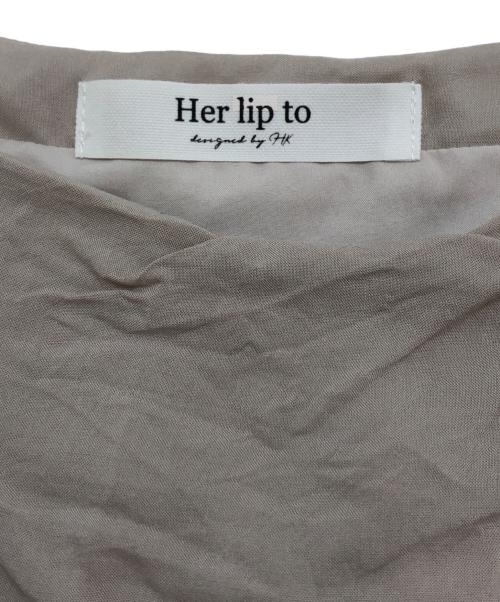 HER LIP TO（ハーリップトゥ）Her lip to (ハーリップトゥ) Valletta Long Dress アイボリー サイズ:Mの古着・服飾アイテム