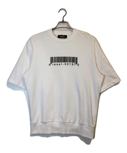 DIESEL（ディーゼル）DIESEL (ディーゼル) 半袖スウェット ホワイト サイズ:ＸＳの古着・服飾アイテム