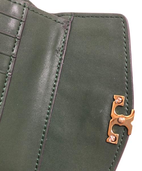 TORY BURCH（トリーバーチ）TORY BURCH (トリーバーチ) 2つ折り財布 グリーン サイズ:表記なしの古着・服飾アイテム