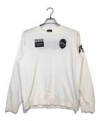 PEARLY GATESパーリーゲイツ）の古着「ハイブリッドコットンクルーネックニットプルオーバー」｜ホワイト