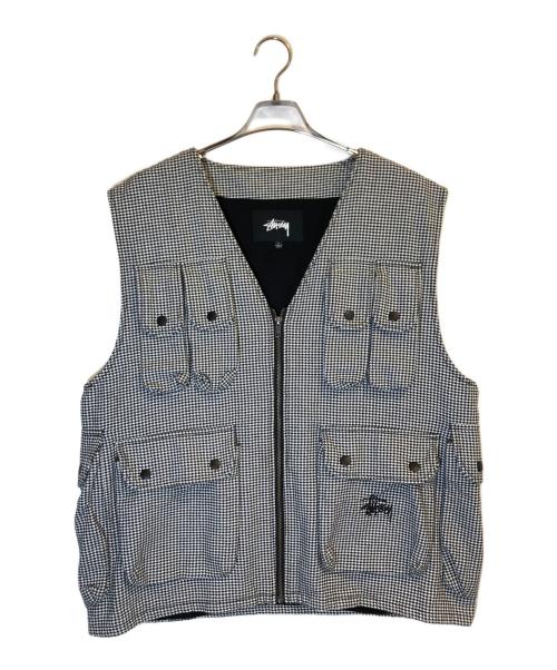 stussy（ステューシー）stussy (ステューシー) フィッシングベスト ブラック サイズ:Lの古着・服飾アイテム
