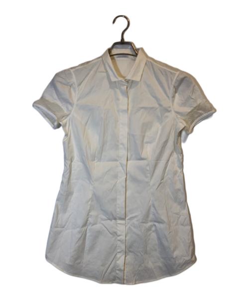 BRUNELLO CUCINELLI（ブルネロクチネリ）BRUNELLO CUCINELLI (ブルネロクチネリ) 半袖シャツ ホワイト サイズ:Mの古着・服飾アイテム
