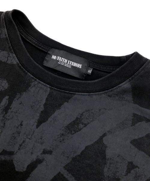 -（-）- (-) プリントTシャツ ブラック サイズ:XLの古着・服飾アイテム