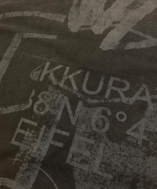 -（-）- (-) プリントTシャツ ブラック サイズ:XLの古着・服飾アイテム