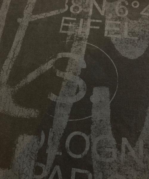 -（-）- (-) プリントTシャツ ブラック サイズ:XLの古着・服飾アイテム