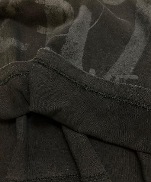 -（-）- (-) プリントTシャツ ブラック サイズ:XLの古着・服飾アイテム