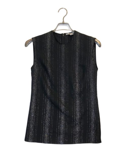 STELLA McCARTNEY（ステラマッカートニー）STELLA McCARTNEY (ステラマッカートニー) ストライプ ノースリーブ ブラウス ブラック サイズ:34の古着・服飾アイテム
