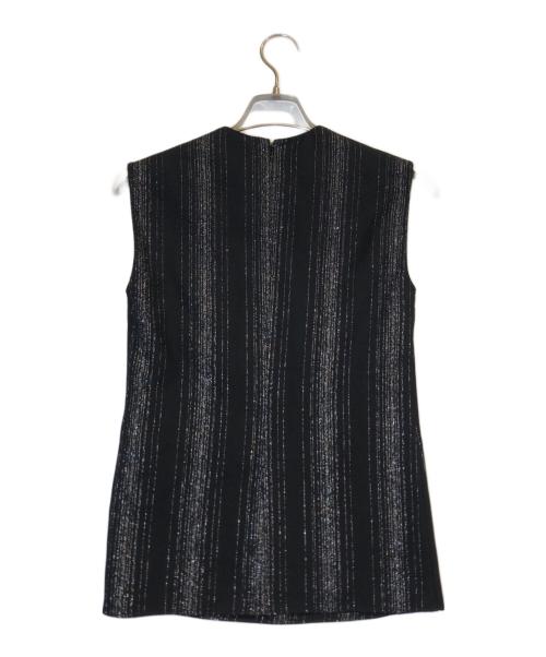 STELLA McCARTNEY（ステラマッカートニー）STELLA McCARTNEY (ステラマッカートニー) ストライプ ノースリーブ ブラウス ブラック サイズ:34の古着・服飾アイテム