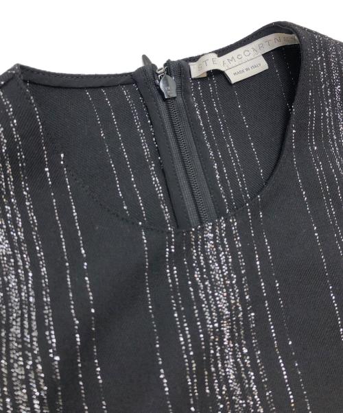 STELLA McCARTNEY（ステラマッカートニー）STELLA McCARTNEY (ステラマッカートニー) ストライプ ノースリーブ ブラウス ブラック サイズ:34の古着・服飾アイテム