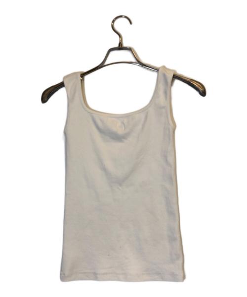 Ron Herman（ロンハーマン）Ron Herman (ロンハーマン) ベアリブタンクトップ ホワイト サイズ:XSの古着・服飾アイテム