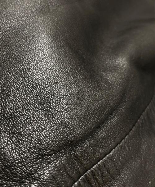 NO BRAND（ノーブランド）NO BRAND (ノーブランド) ペイズリー裏地ラムレザージャケット ブラック サイズ:FREEの古着・服飾アイテム