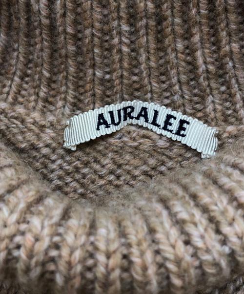 AURALEE（オーラリー）AURALEE (オーラリー) CAMEL WOOL MIX KNIT TURTLE NECK PULLOVER ブラウン サイズ:1の古着・服飾アイテム