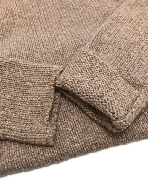 AURALEE（オーラリー）AURALEE (オーラリー) CAMEL WOOL MIX KNIT TURTLE NECK PULLOVER ブラウン サイズ:1の古着・服飾アイテム