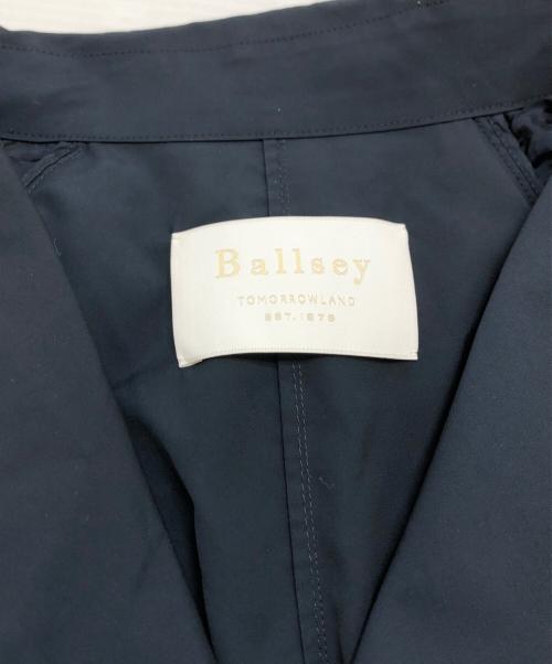 BALLSEY（ボールジィ）BALLSEY (ボールジィ) ライトタフタベルテッドコート ネイビー サイズ:34の古着・服飾アイテム