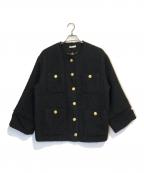 Loungedressラウンジドレス）の古着「ツイードジャケット」｜ブラック