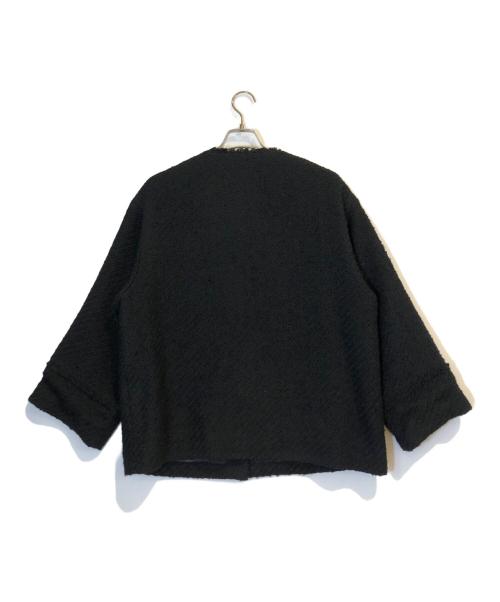 Loungedress（ラウンジドレス）Loungedress (ラウンジドレス) ツイードジャケット ブラック サイズ:FREE 未使用品の古着・服飾アイテム
