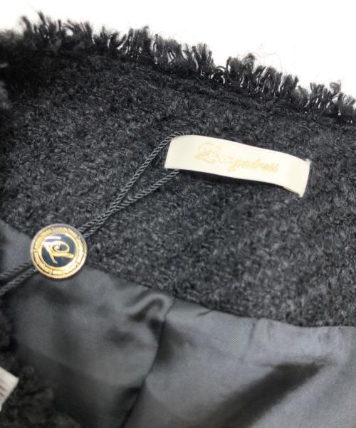 Loungedress（ラウンジドレス）Loungedress (ラウンジドレス) ツイードジャケット ブラック サイズ:FREE 未使用品の古着・服飾アイテム