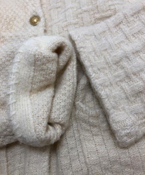 Curensology（カレンソロジー）Curensology (カレンソロジー) レリーフジャガードカーディガン アイボリー サイズ:FREEの古着・服飾アイテム