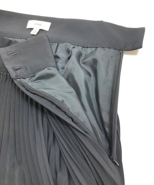 HYKE（ハイク）HYKE (ハイク) プリーツスカート ブラック サイズ:2の古着・服飾アイテム