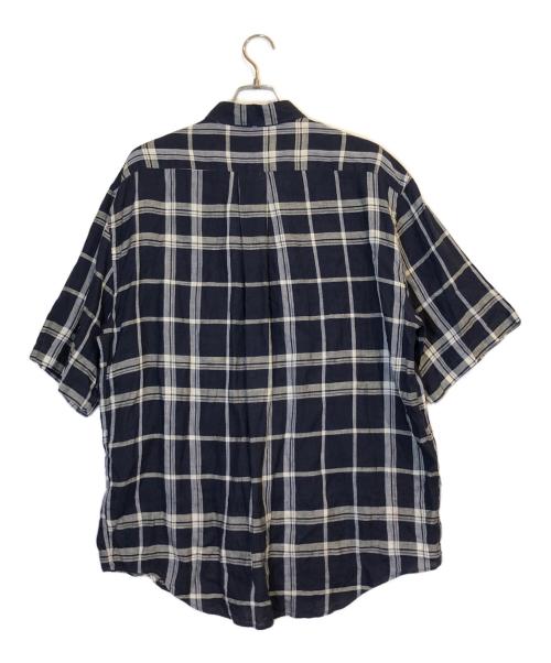 XACUS（ザカス）XACUS (ザカス) リネンシャツ ネイビー サイズ:XLの古着・服飾アイテム