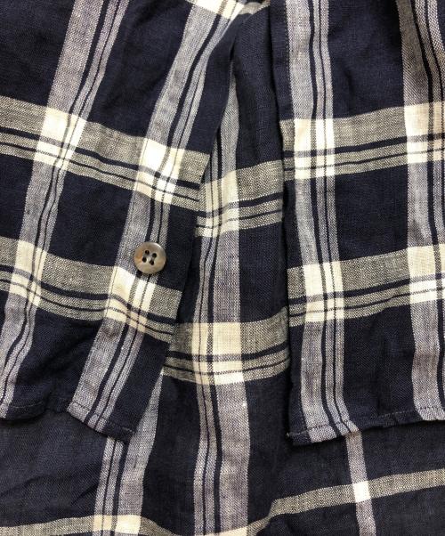 XACUS（ザカス）XACUS (ザカス) リネンシャツ ネイビー サイズ:XLの古着・服飾アイテム