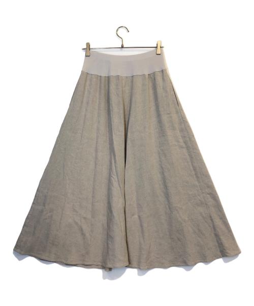 BEARDSLEY（ビアズリー）BEARDSLEY (ビアズリー) リネンスカート ベージュ サイズ:1の古着・服飾アイテム