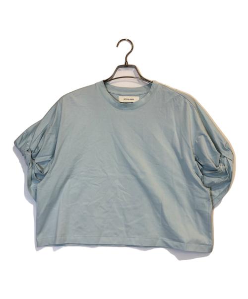 SAYAKA DAVIS（サヤカ デイヴィス）SAYAKA DAVIS (サヤカ デイヴィス) ツイストスリーブTシャツ ブルー サイズ:XSの古着・服飾アイテム