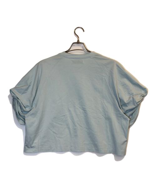 SAYAKA DAVIS（サヤカ デイヴィス）SAYAKA DAVIS (サヤカ デイヴィス) ツイストスリーブTシャツ ブルー サイズ:XSの古着・服飾アイテム