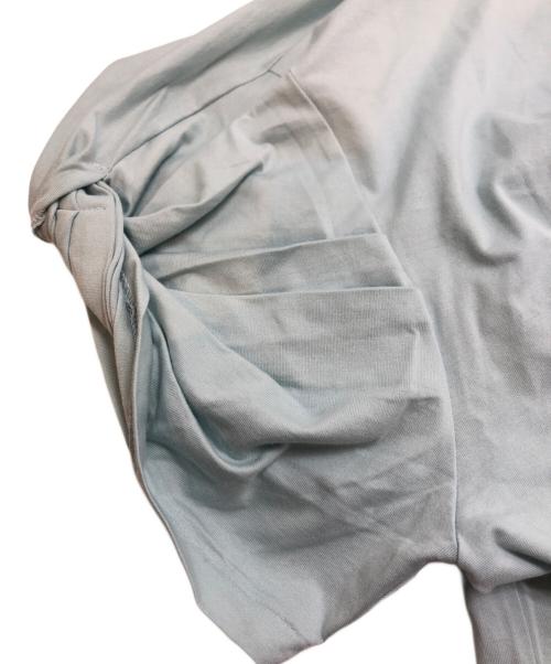 SAYAKA DAVIS（サヤカ デイヴィス）SAYAKA DAVIS (サヤカ デイヴィス) ツイストスリーブTシャツ ブルー サイズ:XSの古着・服飾アイテム