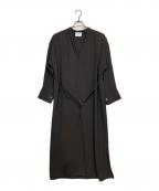 1er Arrondissementプルミエ アロンディスモン）の古着「トリアセツイルワンピース」｜チャコールグレー