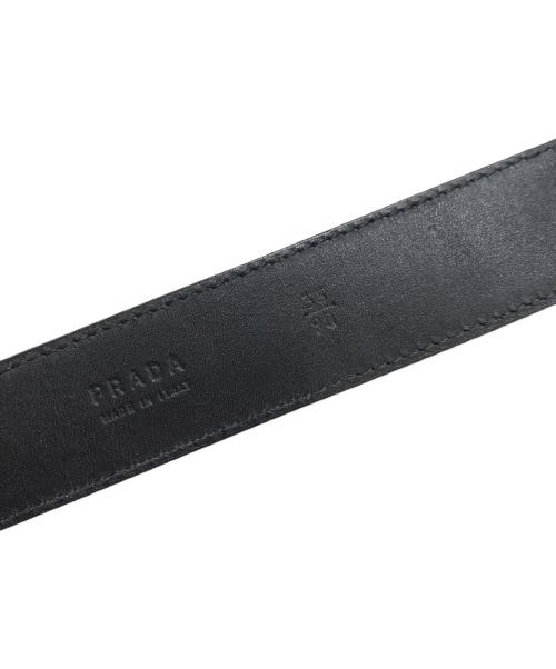 PRADA（プラダ）PRADA (プラダ) レザーベルト ブラックの古着・服飾アイテム