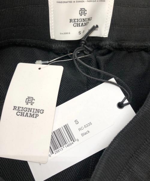 REIGNING CHAMP（レイニングチャンプ）REIGNING CHAMP (レイニングチャンプ) 6 SWEATSHORT MIDWEIGHT TERRY ブラック サイズ:S 未使用品の古着・服飾アイテム