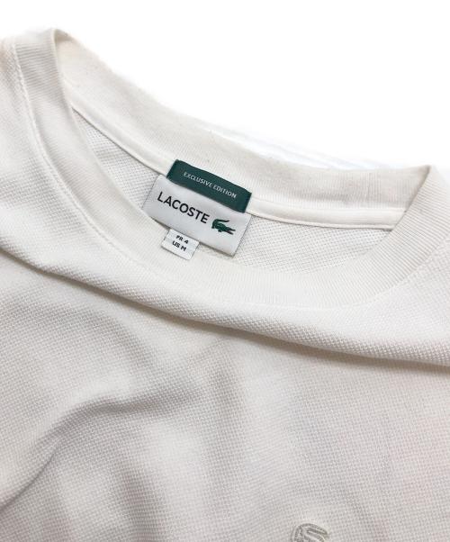 LACOSTE（ラコステ）LACOSTE (ラコステ) JOURNAL STANDARD (ジャーナルスタンダード) 別注 ミコカノコ クルーネック Tシャツ ホワイト サイズ:Mの古着・服飾アイテム