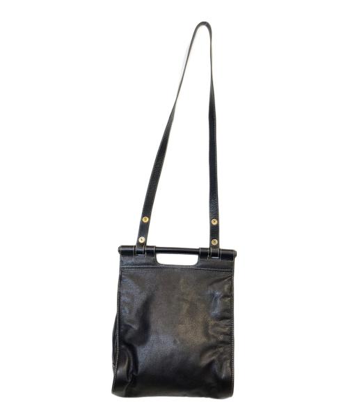 LOEWE（ロエベ）LOEWE (ロエベ) レザーショルダーバッグ ブラック サイズ:表記なしの古着・服飾アイテム