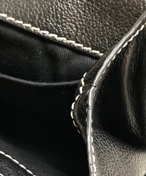 LOEWE（ロエベ）LOEWE (ロエベ) レザーショルダーバッグ ブラック サイズ:表記なしの古着・服飾アイテム