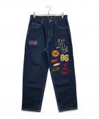 KEBOZ×FREAK'S STOREケボズ×フリークスストア）の古着「デニムパンツ」｜インディゴ